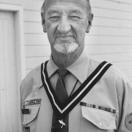 E S J 'Jack' Riley awarded New Zealand Scouting's  highest honour; the Silver Tui he's wearing.