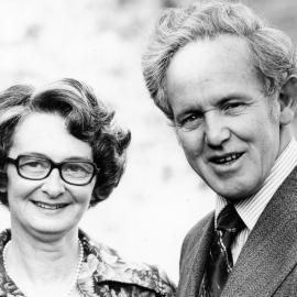 Ailsa Young and husband Trevor Young, re-elected MP for Eastern Hutt, with a majority of 6005 over Joy McLauchlan.