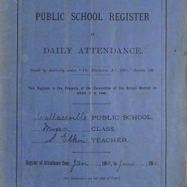 Wallaceville School Attendance Register January - June 1900