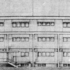 Fergusson Drive; No.  863; new police station; architect's drawing.