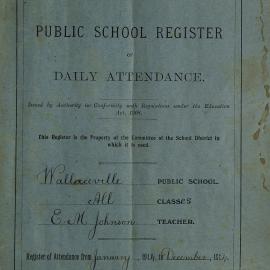 Wallaceville School Attendance Register, January - December 1914