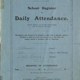 Wallaceville School Attendance Register, February - December 1921