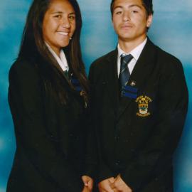 Upper Hutt College Head Students 2011; Dayna Taramai & Lee Tukukino 