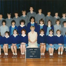 Upper Hutt College 1982; form 3.11