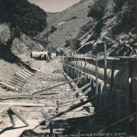 Haywards - Pauatahanui  Road; installation of 1.2-metre water pipes.