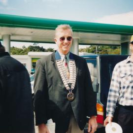 Tessa and Jack's wedding 20; guest Bill Hodge, Rotary president
