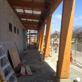Upper Hutt railway station 2015  7; Fergusson Drive side of building