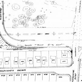 River Road plan 1975; proposed approach to new Moonshine bridge.