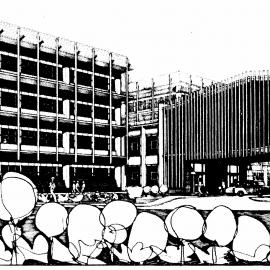 Post Office training college; architect's drawing