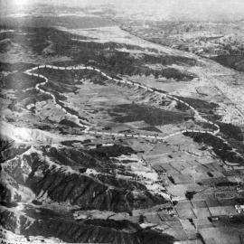 Mangaroa valley; proposed Mansfield city development; aerial view of the site