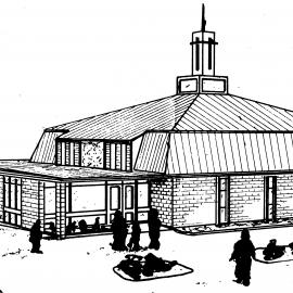 Milton Street, No. 1; Baptist Church; new building; architect's drawing