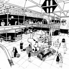 Maidstone Mall; original concept; drawing of interior