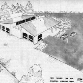 Rimutaka Tavern; architect's drawing, for the Rimutaka Licensing Trust