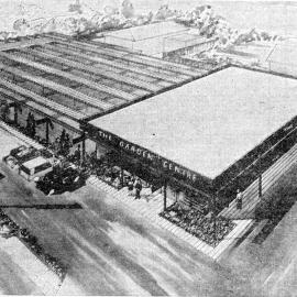 Twigland Garden Centre, corner of Fergusson drive and Stephen Street; architect's drawing.