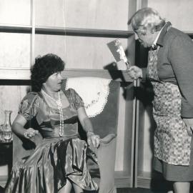 Heretaunga Players; A Tomb With a View; Jenny Gooch and unnamed actor 