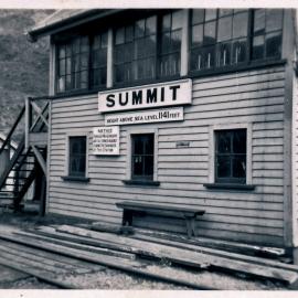Rimutaka Incline last excursion 1955, Summit signalbox (Sager 11) 