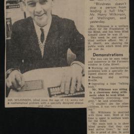 Braille Week newpaper clippings 1