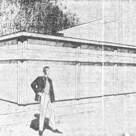 Upper Hutt Club; extension completed; architect's drawing.