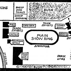 Trentham Memorial Park; plan for 24th A & P show, 1969.