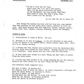 Upper Hutt Herb Society newsletter no. 1, September 1977