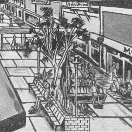 Main Street; pedestrian precinct proposal; looking east from Geange Street