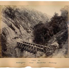 Wellington-Masterton Railway circa 1880; between Upper Hutt and Summit stations.