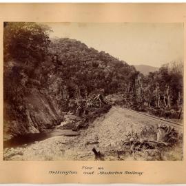 Wellington-Masterton Railway circa 1880; between Upper Hutt and Summit stations.