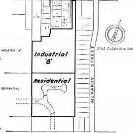 Town planning; industrial and residential extensions west of McHardire Street