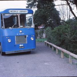 Upper Hutt City Library; mobile library bus; circa 1980s