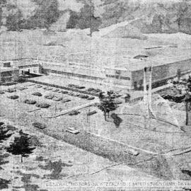 General Motors; Trentham assembly plant; architect's drawing