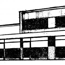 Taylor House, corner of Geange and Princes streets; architect's drawing