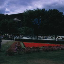 Trentham racecourse; gardens and members' enclosure