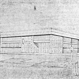 Hapai Club; Fergusson Drive building; architect's drawing 1965