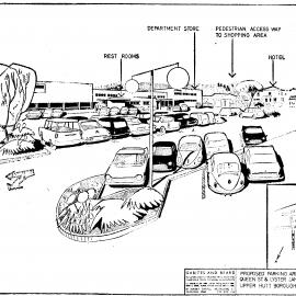 Car park between Queen Street and Lyster Lane; architect's drawing.