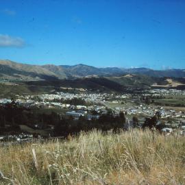 Upper Hutt from Emerald Hill, looking south to Maoribank; circa 1980s