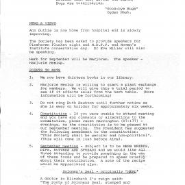 Upper Hutt Herb Society newsletter no. 10, August 1978