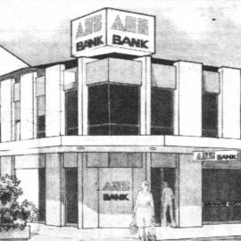 ANZ Bank; new premises; architect's drawing