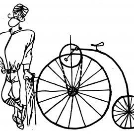 Bombay Bicycle Bar & Bistro; advertising logo