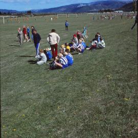Awakairangi Park; Junior Football; spectators, circa 1980s