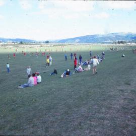 Awakairangi Park; Junior Football; spectators, circa 1980s