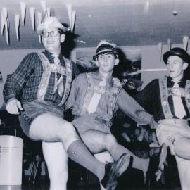 Wallaceville Research Centre staff; Eddie Mills, Graham Bond, and Murray Wilkins