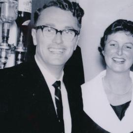 Wallaceville Research Centre staff; John Rudge and Sue Millar, Chinese Party - August, 1962