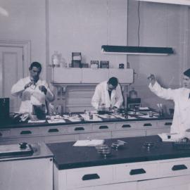 Wallaceville Research Centre interiors; main laboratory, 1952