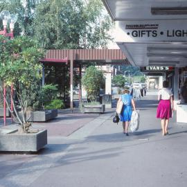 Main Street; pedestrian precinct; looking east from near Geange Street, circa 1980s