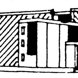 Heretaunga College buildings; gymnasium/Community Sports Centre; architect William Pearson and Associates' drawing, simplified.
