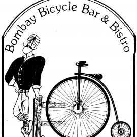 Bombay Bicycle Bar & Bistro; advertising logo, August 1984