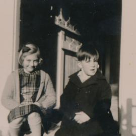 Te Marua School; Lyndal McLean and Kenneth; Circa 1955