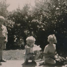 Te Marua School; children Sitting Outside; Circa 1955