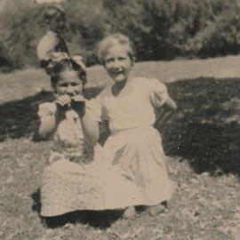 Te Marua School; Ann Hoggard and Charmian; Circa 1960s
