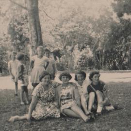Te Marua School; Women and Children Outside; Circa 1955